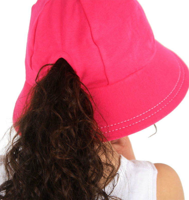 Bedhead - Girls Ponytail Bucket Hat - Bright Pink