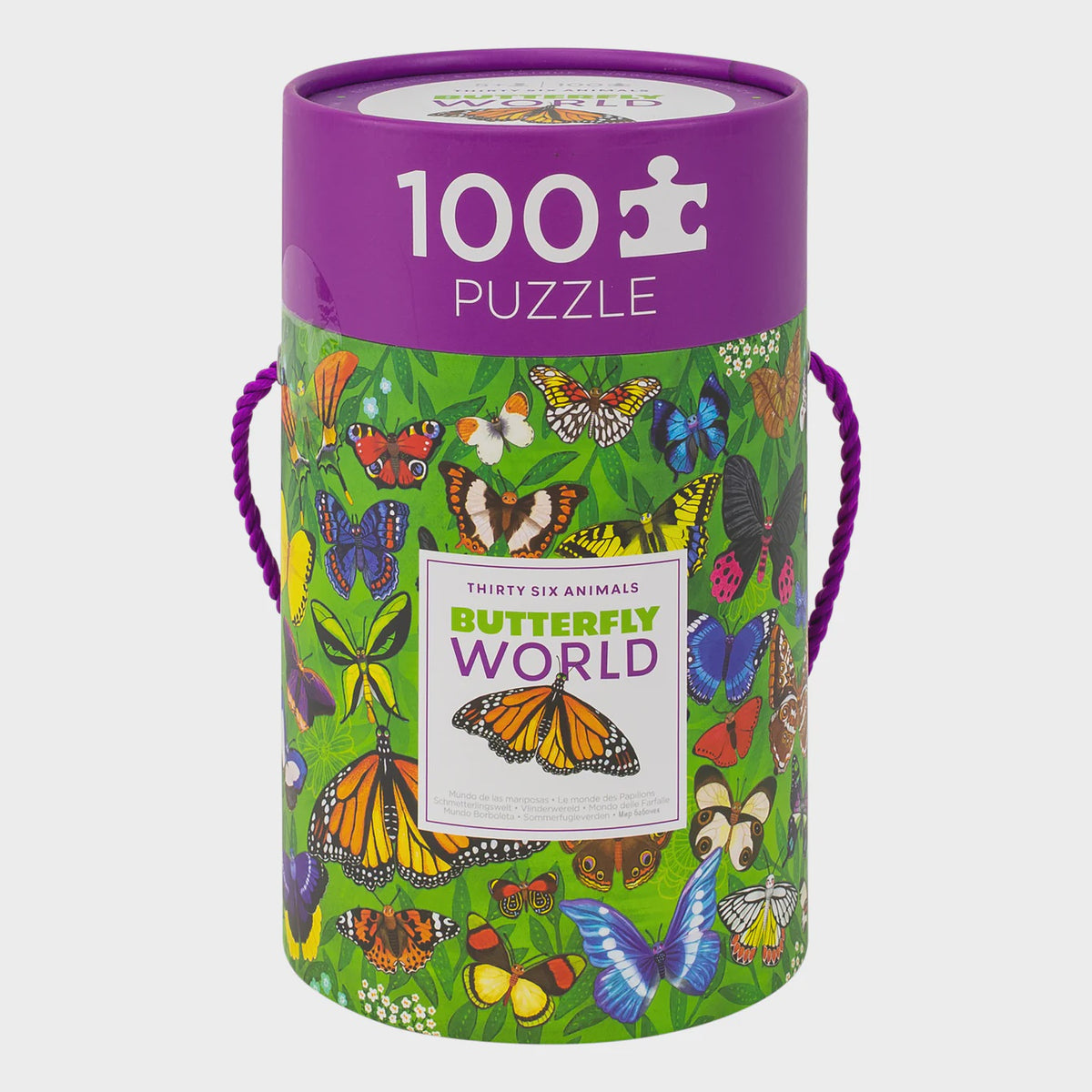 Crocodile Creek | 36 Animal Puzzle 100 pc - Butterfly World