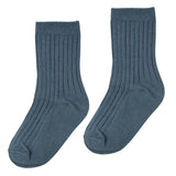 Designer Kidz | Rib Crew Socks - Indigo