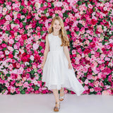 Designer Kidz | Delilah S/S Lace Dress - (Ivory)