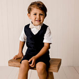 Designer Kidz - Finley Linen Bow Tie - Sand
