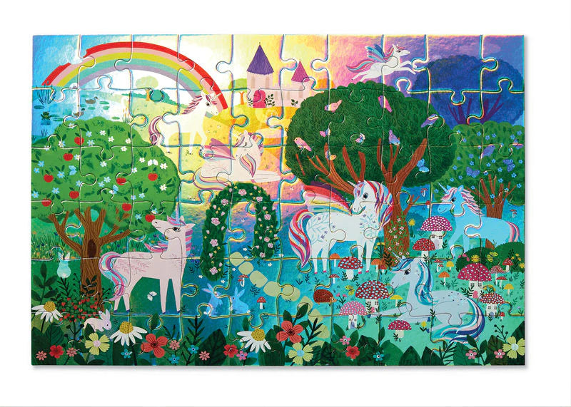 Crocodile Creek | Foil Puzzle 60 pc - Sparkling Unicorn