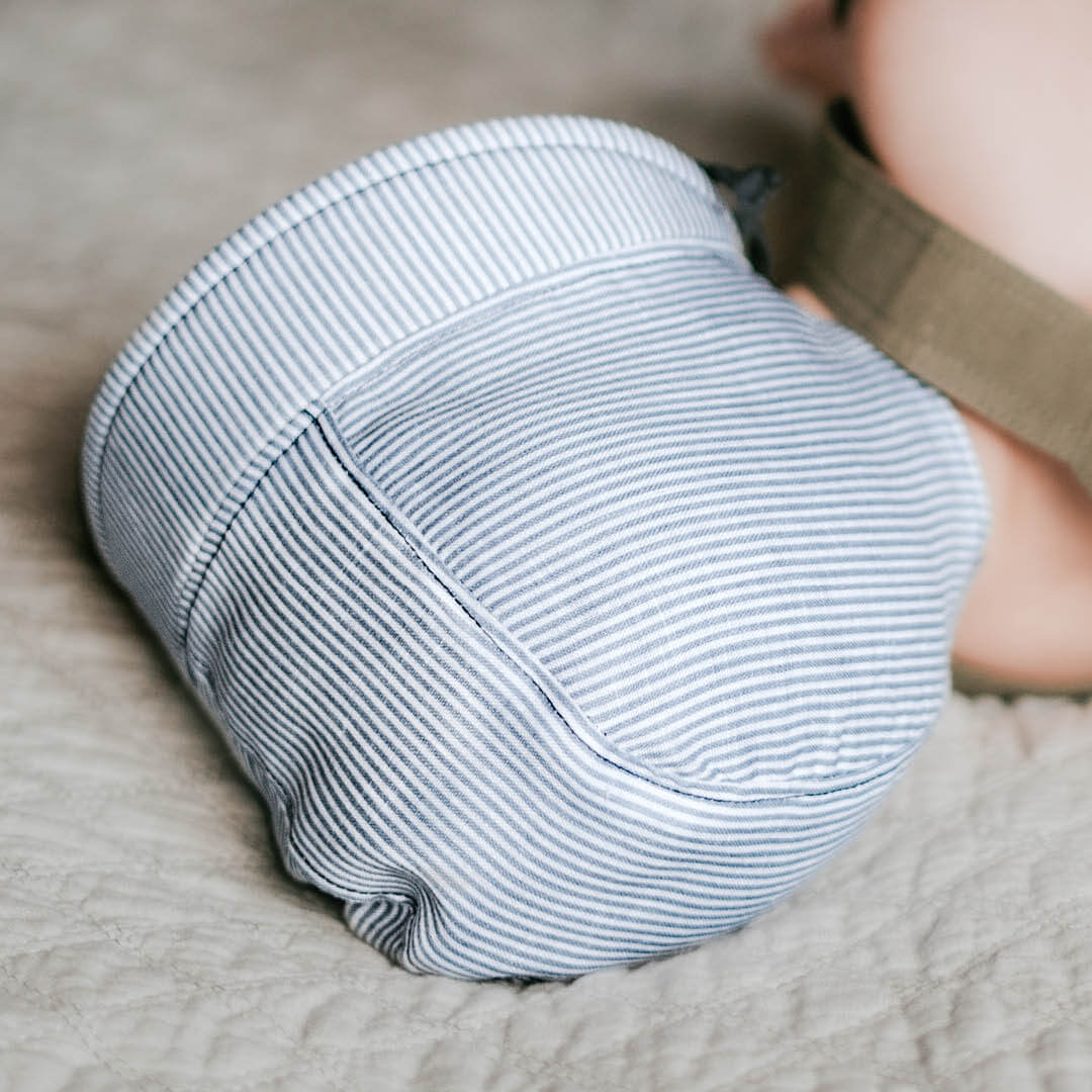 Bedhead | 'Seeker' Reversible Sun Bonnet - (Charlie / Indigo)