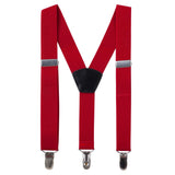 Designer Kidz | Bradley Suspenders - (Red)