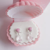 Mermaid: Ocean Treasure Earrings - Pink