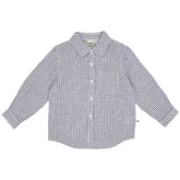 Goldie+Ace | BONDI LINEN SHIRT - (NAVY STRIPE)