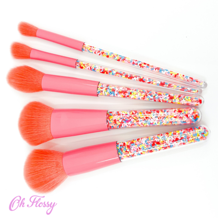Oh Flossy | Sprinkles Makeup Brushes Set