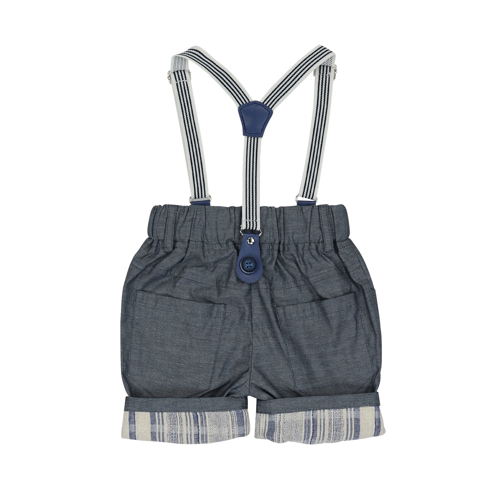 Arthur Ave | Navy Braces Shorts