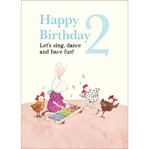 Card - Happy 2nd Birthday | Ruby Red Shoes Birthday Card