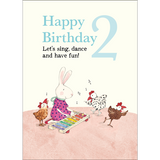 Card - Happy 2nd Birthday | Ruby Red Shoes Birthday Card