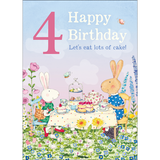 Card - Happy 4th Birthday | Ruby Red Shoes Birthday Card
