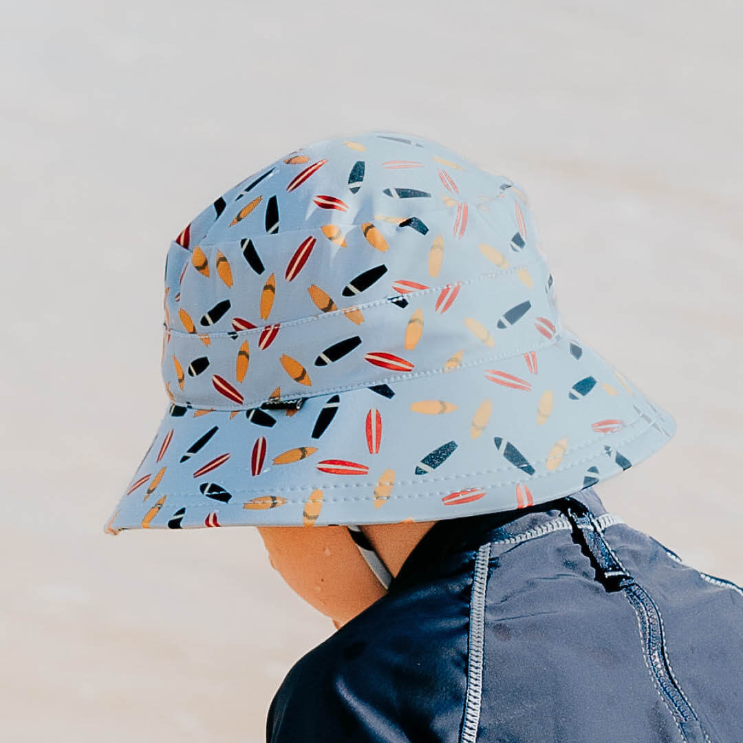 Bedhead | Kids Classic Swim Bucket Beach Hat - (Surfboard)