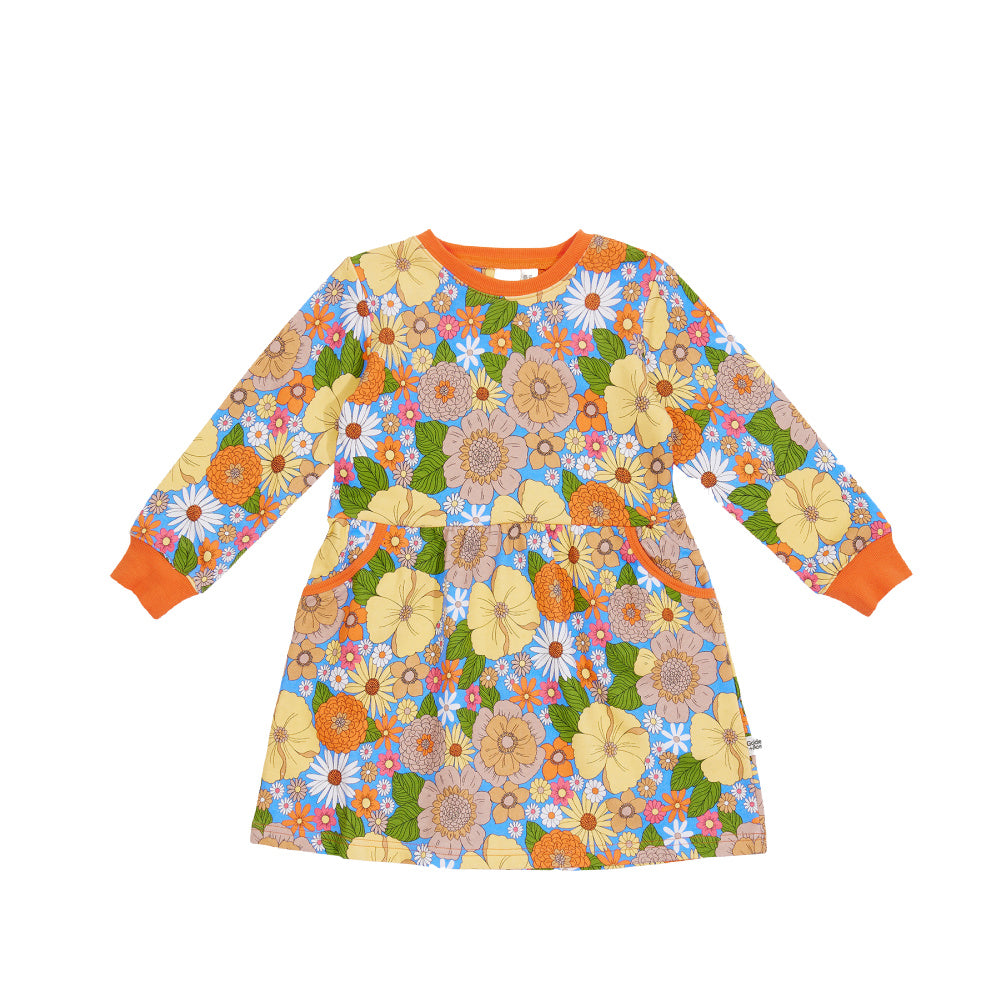 Zoe Floral Gathered Pocket Dress - Multi