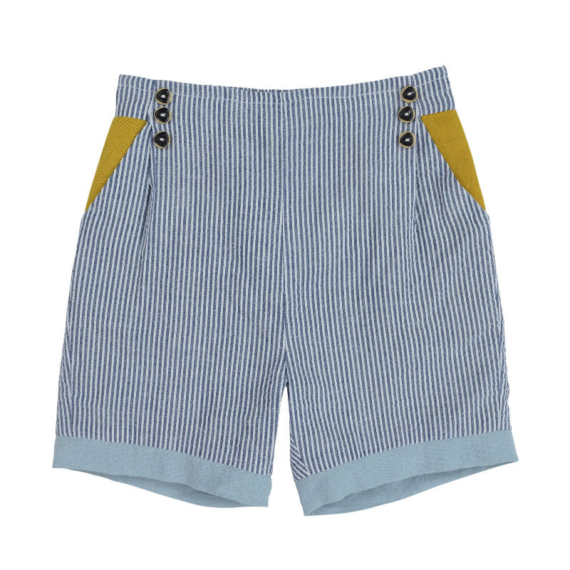 Arthur Ave - Denim Stripe Shorts