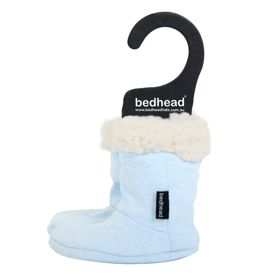 Bedhead - Fleecy Winter Booties - Baby Blue Marle