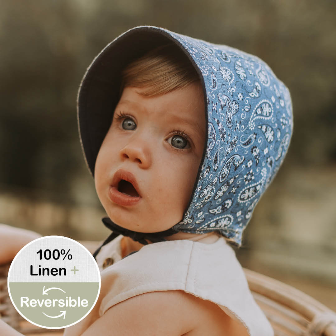 Bedhead - Seeker - Reversible Sun Bonnet - Paisley