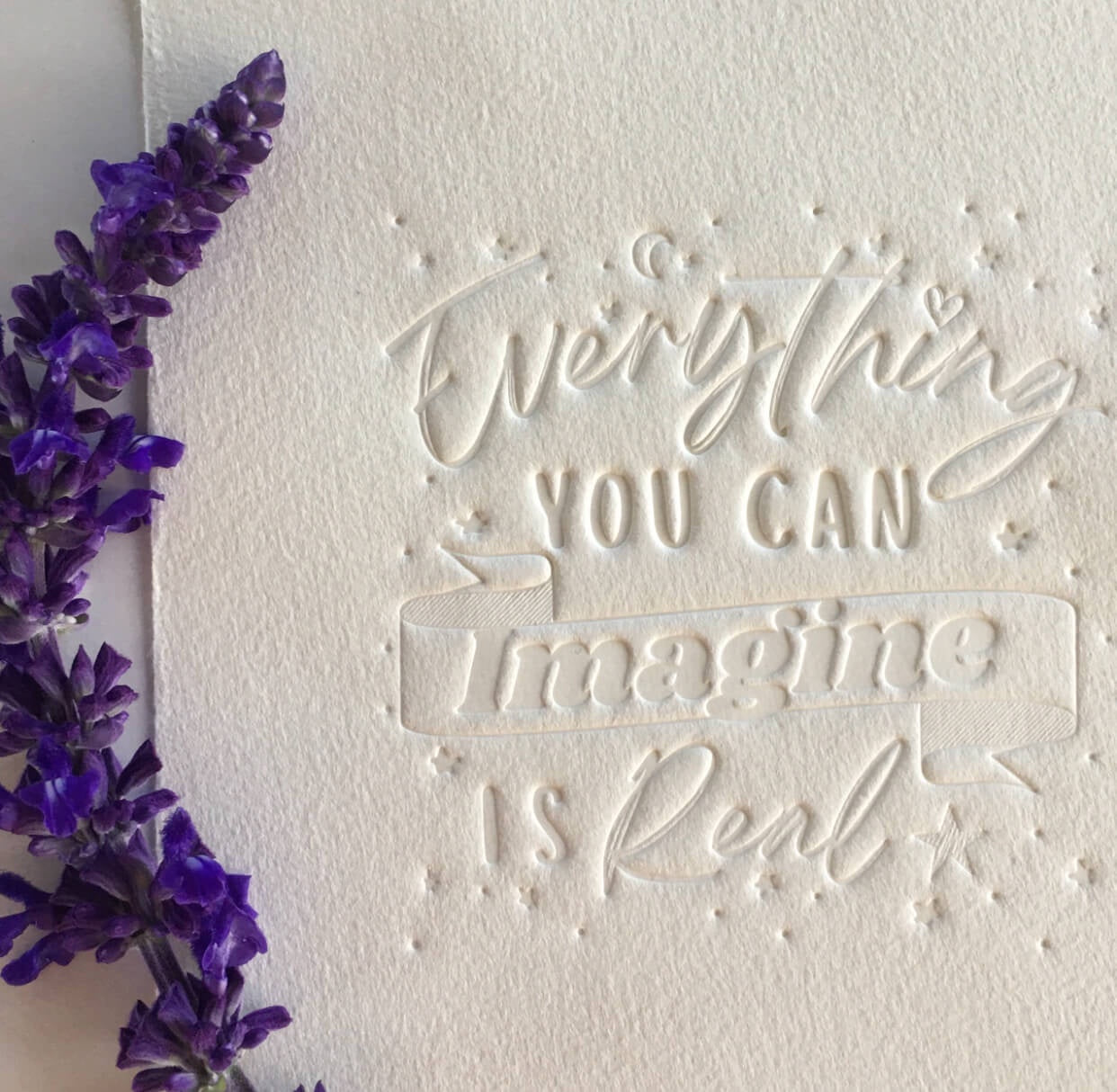 Hand Embossed Typos - Imagine Typo