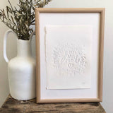 Hand Embossed Typos - Loved Typo