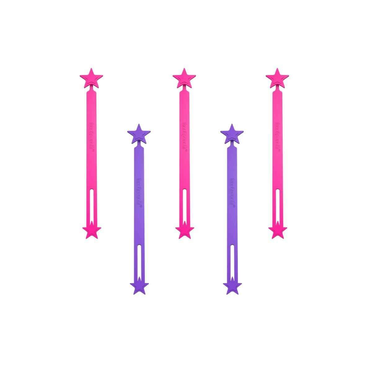 Lunch Punch - Silicone Wrap Bands - Pink