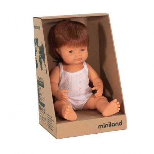 Miniland Doll - Red Head Boy -38cm - Boxed