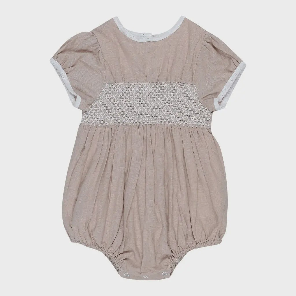 "Neutral Love" Smock Playsuit