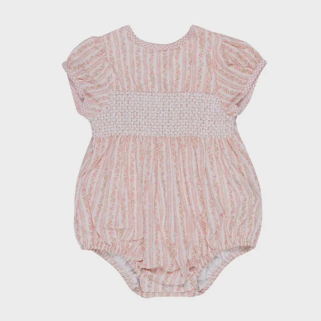 Soft Pink Smock Playsuit