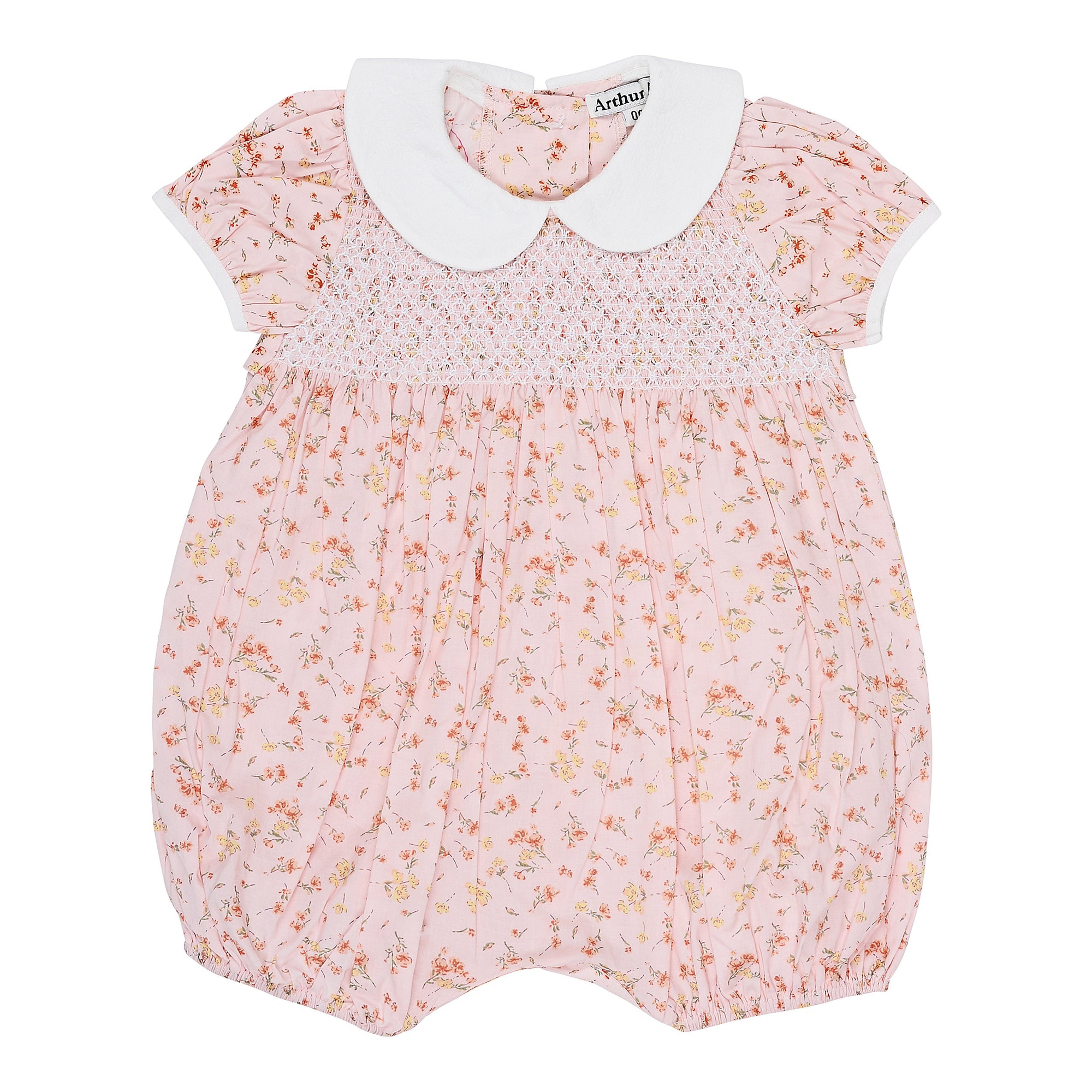 Peach Rose Collar Playsuit