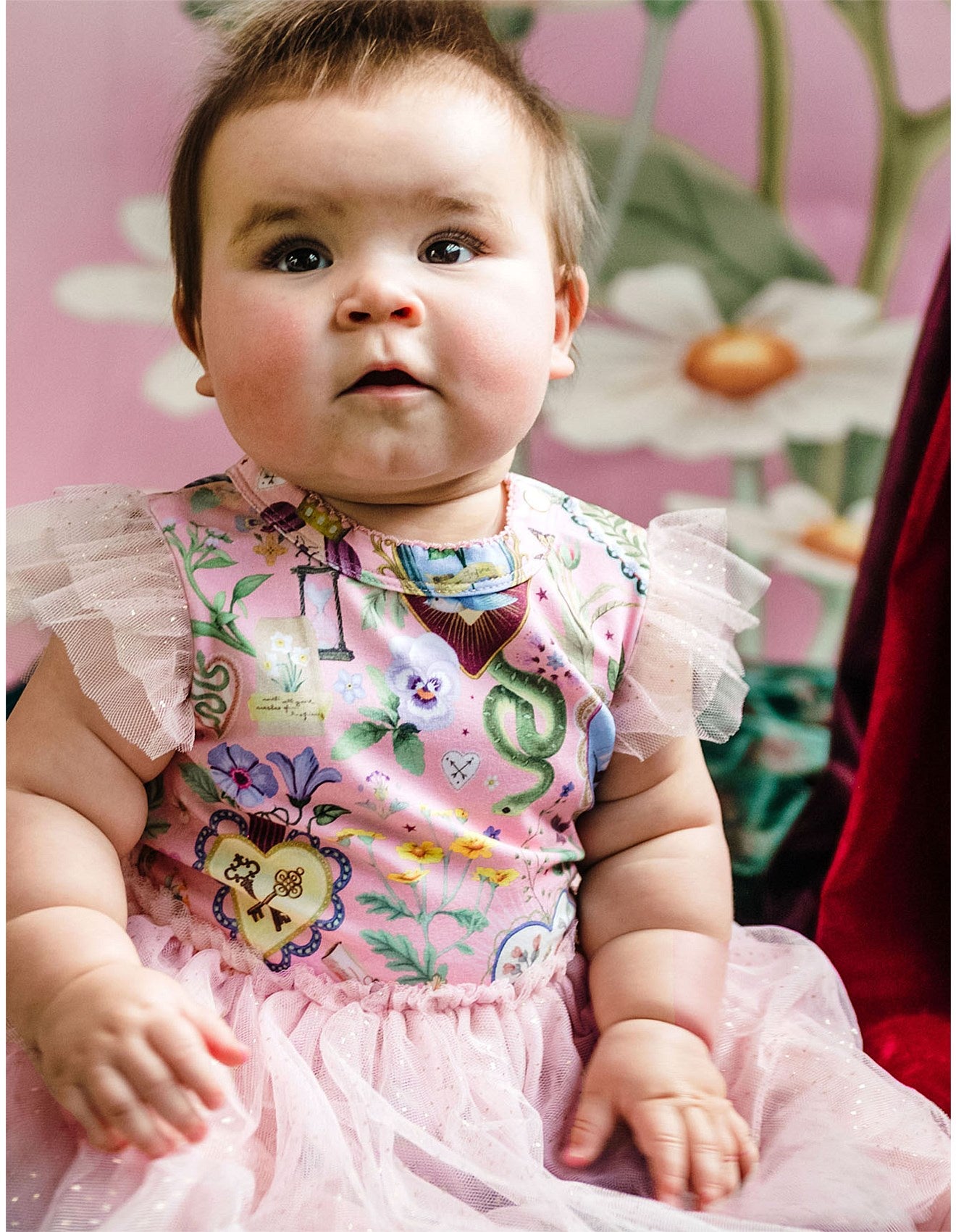Dreamy Tutu Bodysuit Dress - Parfait Pink