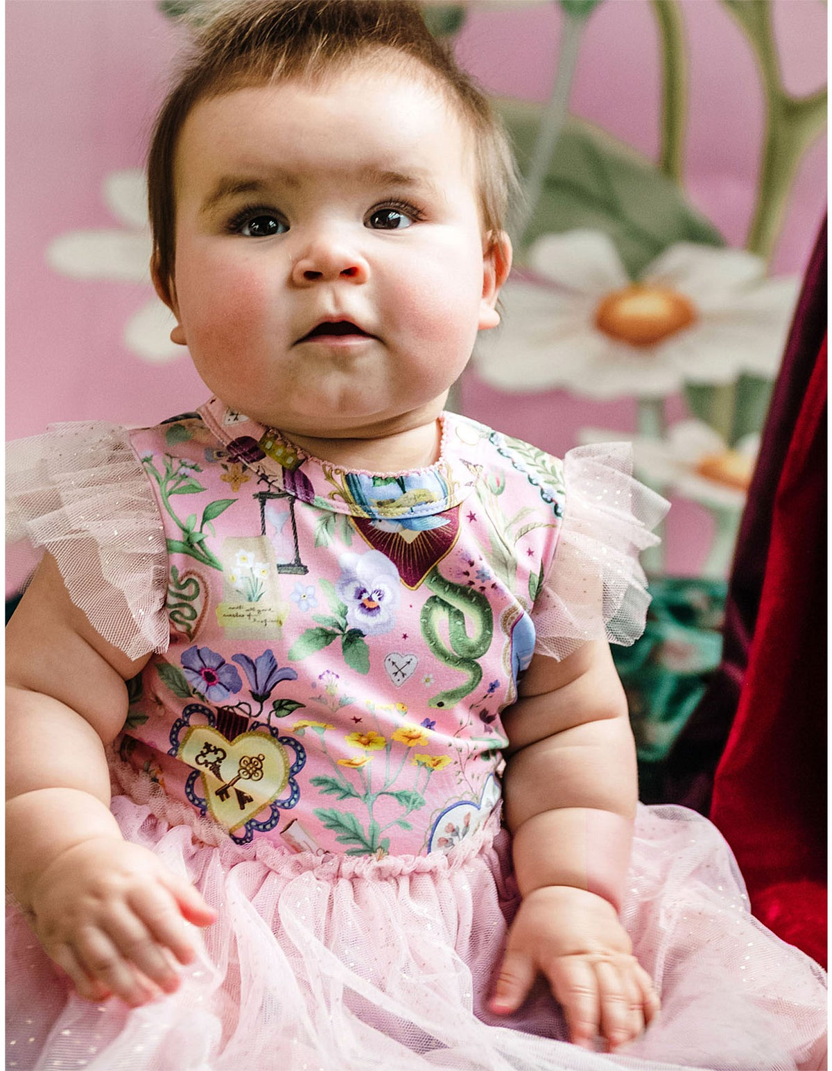 Dreamy Tutu Bodysuit Dress - Parfait Pink