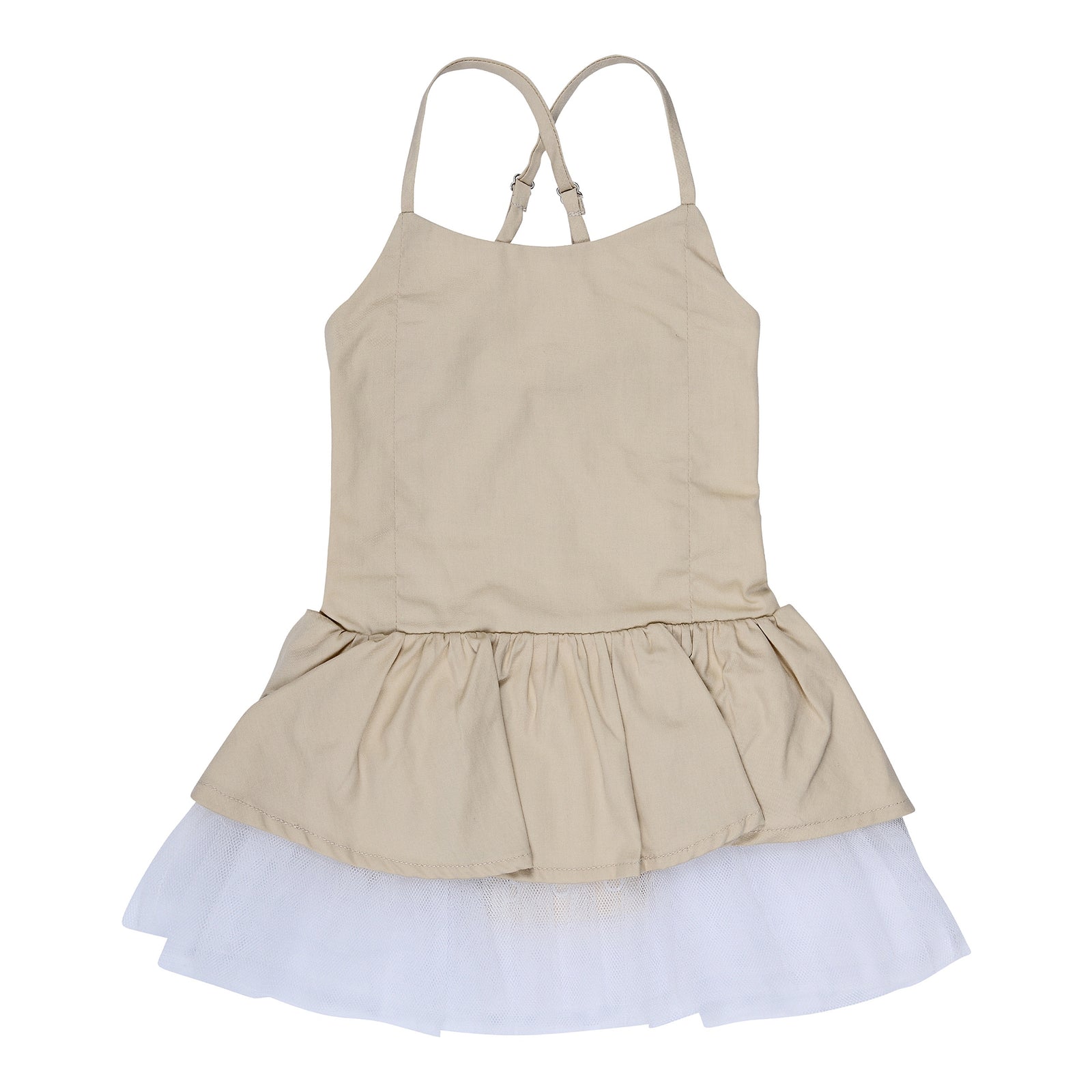 Neutral Love Stone Ballerina Dress