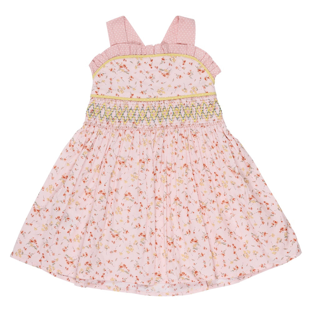 Peach Roses Bib Dress