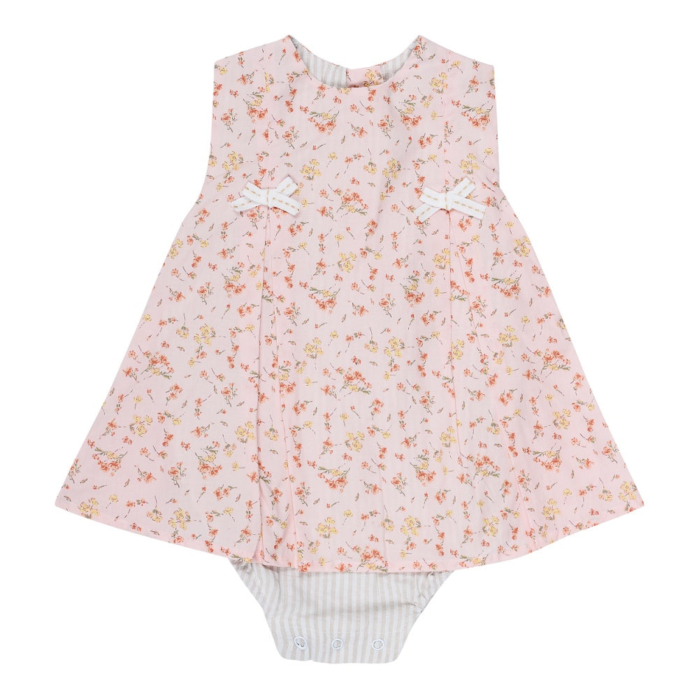 Peach Rose Bow Playsuit