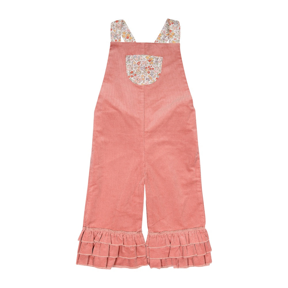 Winter Bloom Girl&#39;s Corduroy Overalls