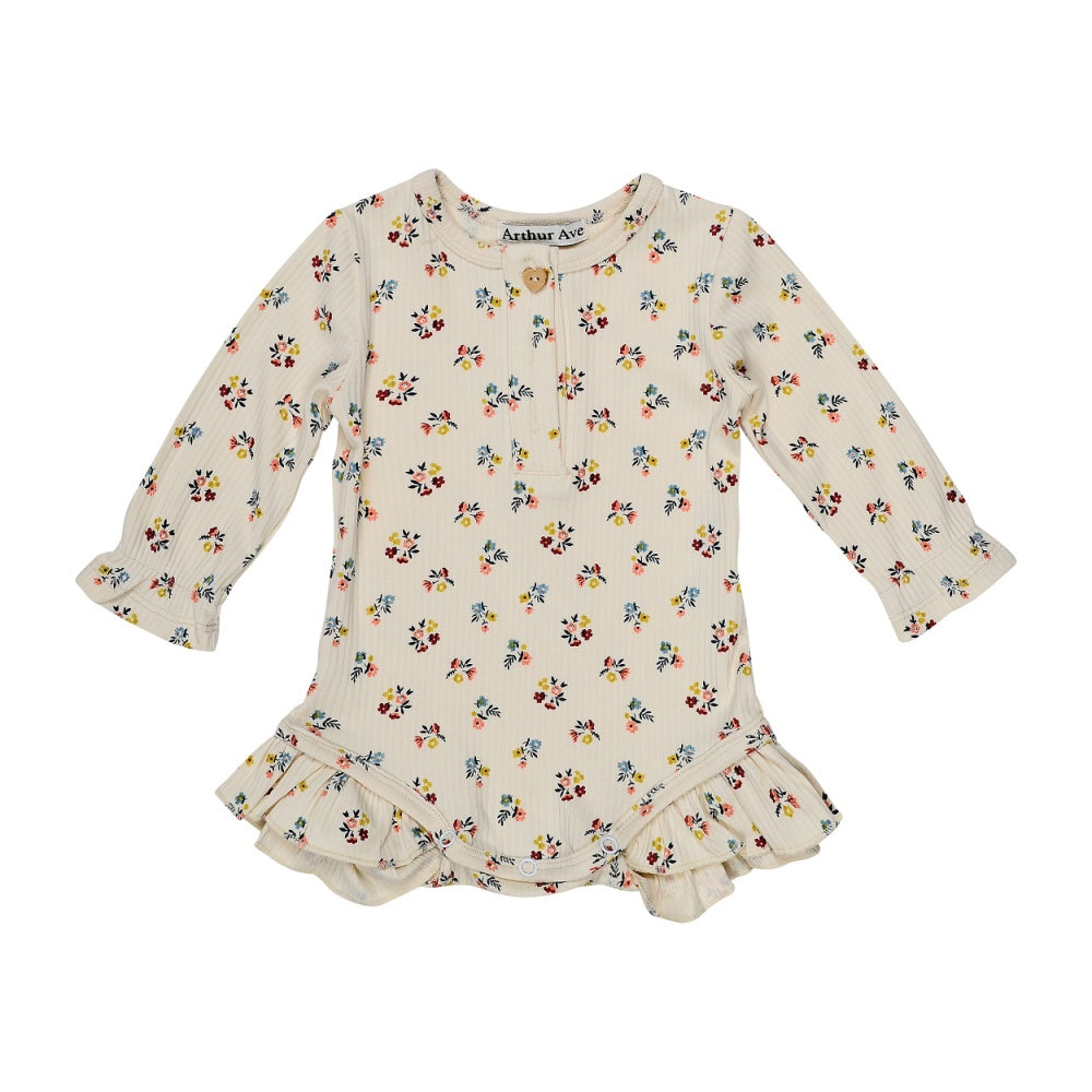 Winter Bloom Cream Posie Onesie