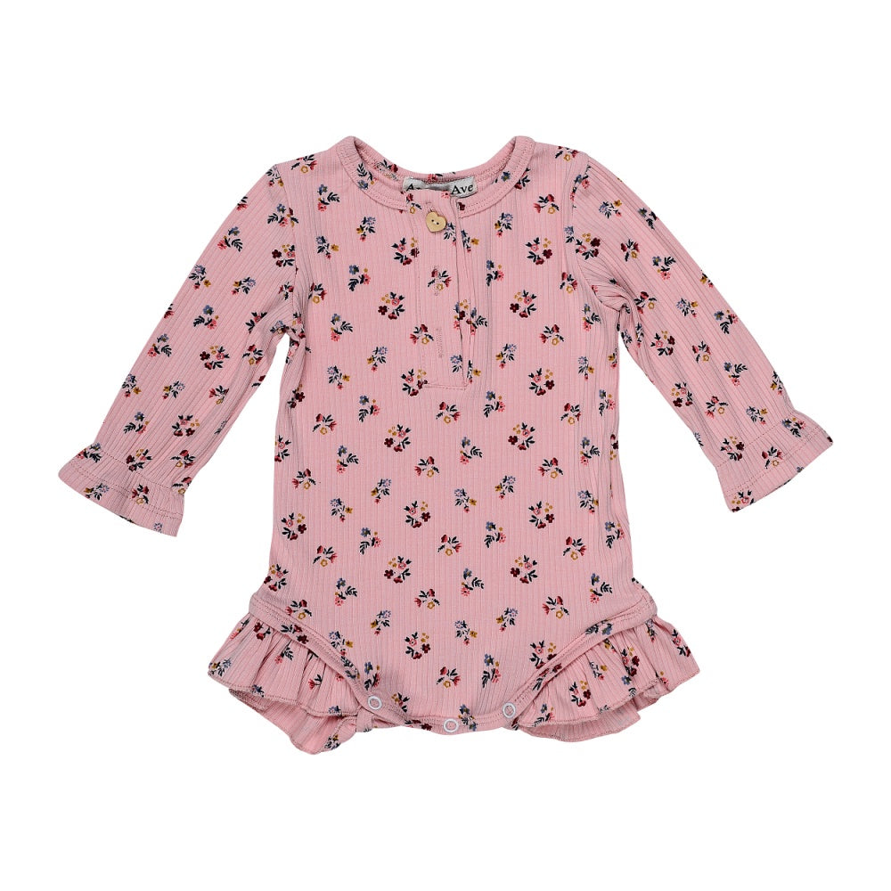 Winter Bloom Pink Posie Onesie