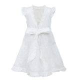 Vine Rose Pure White Broderie Anglaise Wonder Dress