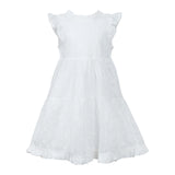 Vine Rose Pure White Broderie Anglaise Wonder Dress