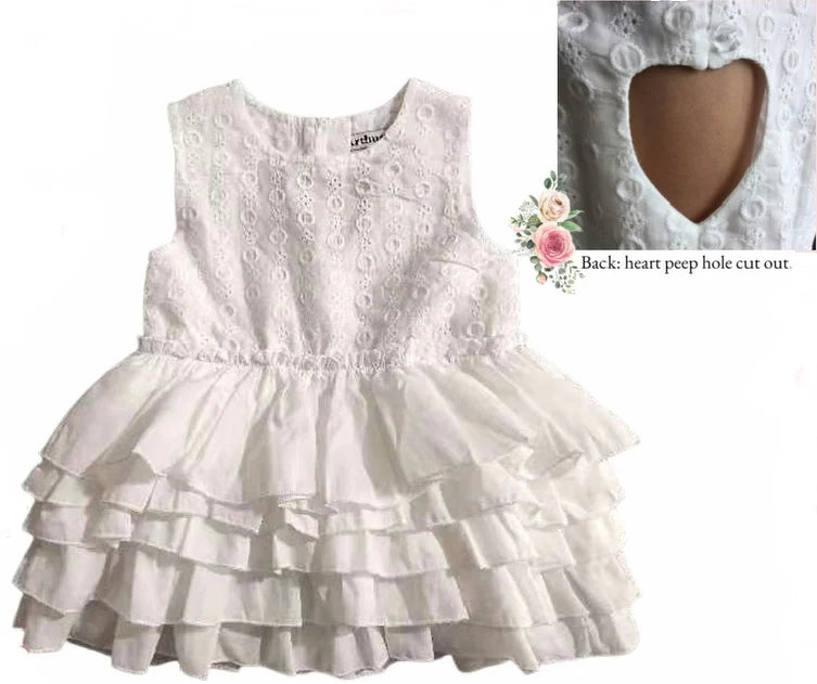 Arthur Ave | Tea Rose Flower Girl Dress - White