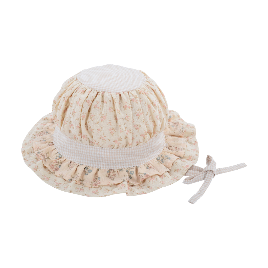 Dusty Rose Lemon Layered Hat