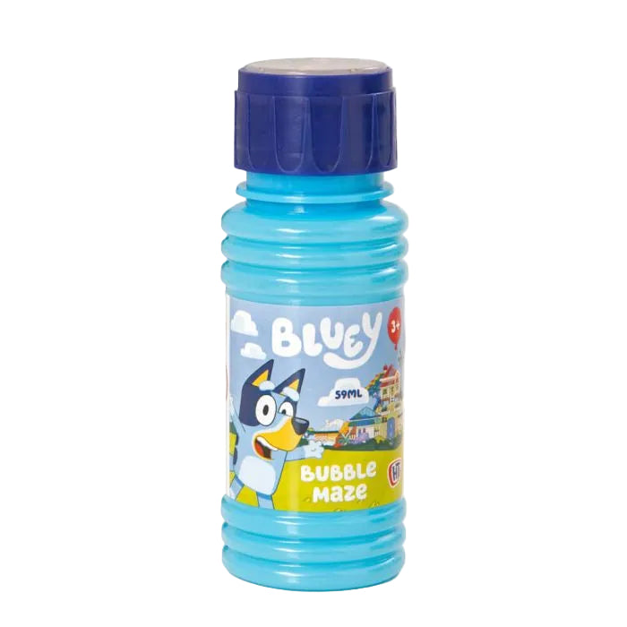 Bluey bubble bottle on a white background