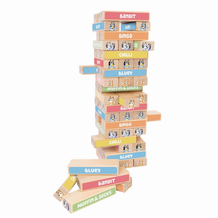 BLUEY WOODEN TUMBLING TOWER