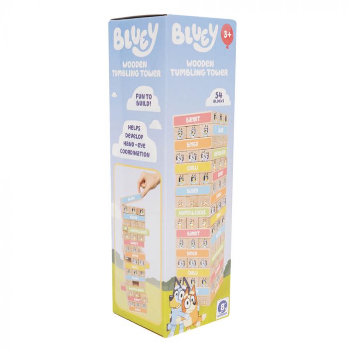 BLUEY WOODEN TUMBLING TOWER