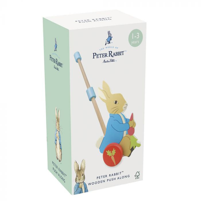 PETER RABBIT WOODEN PUSH ALONG