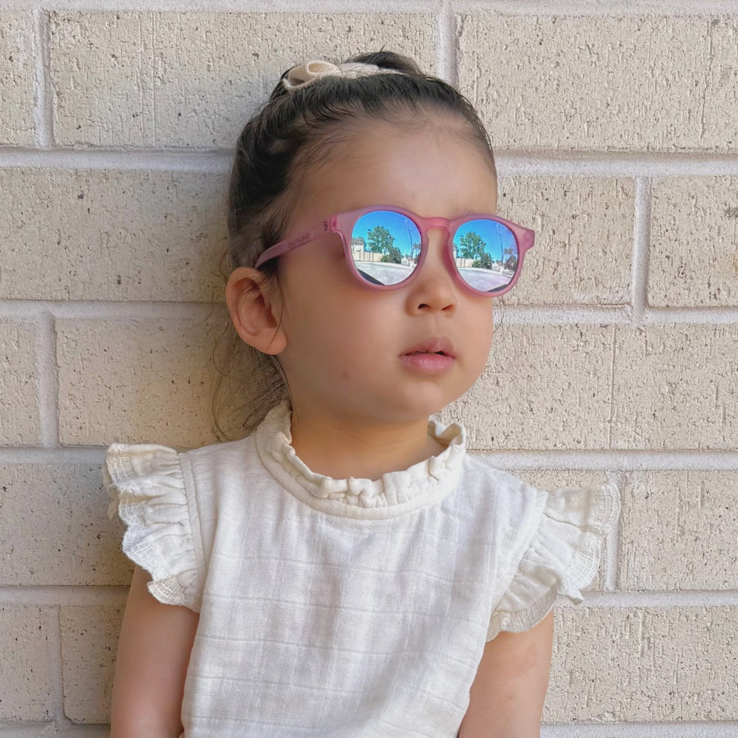 Babiators | Original Keyhole - Fuchsia-Haze with Purple Mirror Lenses