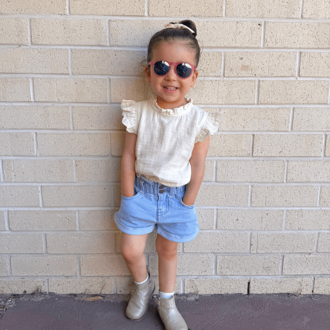 Babiators | Original Keyhole - Fuchsia-Haze with Purple Mirror Lenses