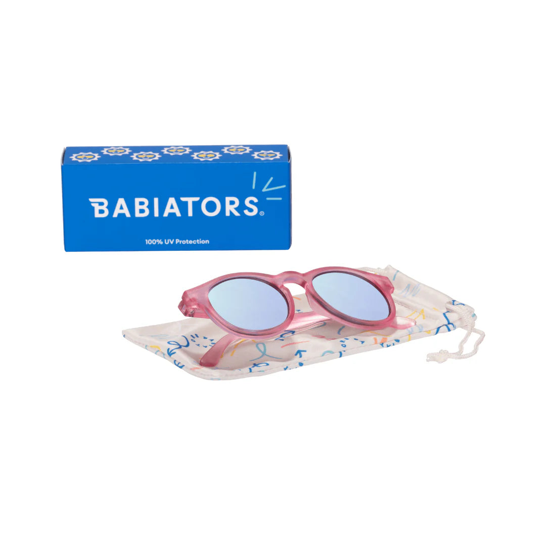 Babiators | Original Keyhole - Fuchsia-Haze with Purple Mirror Lenses