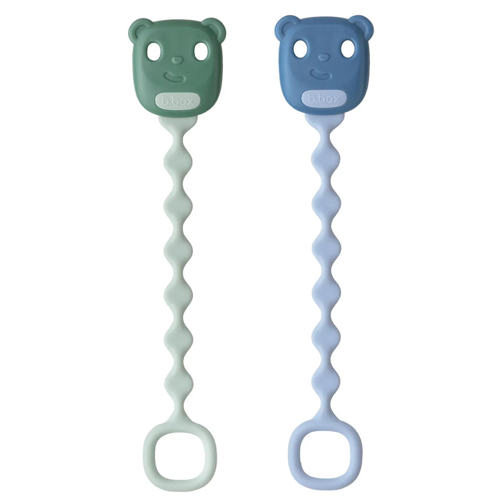 Soother Clip - sage + ocean