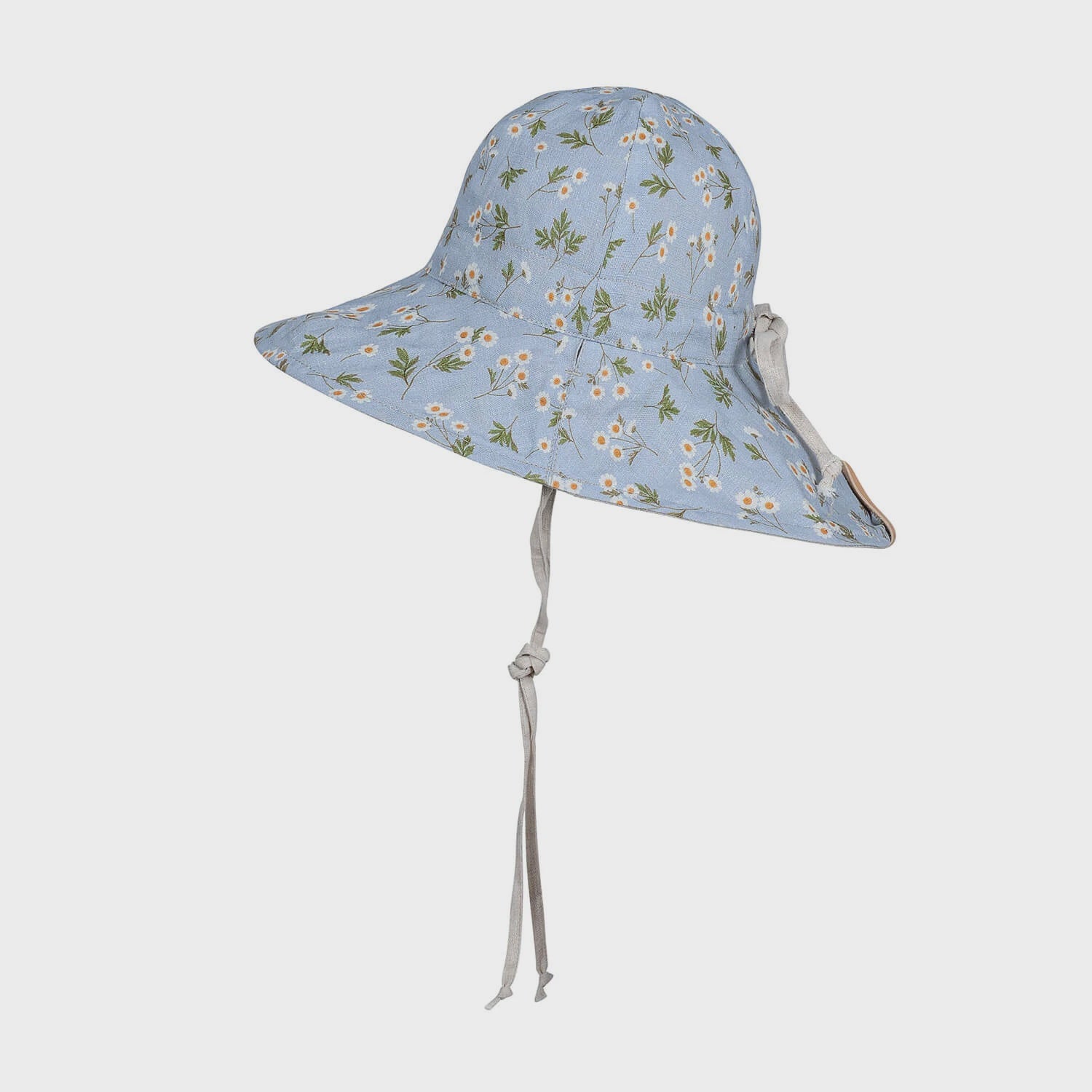 Bedhead | 'Wanderer' Panelled Bucket Sun Hat - Daisy / Flax