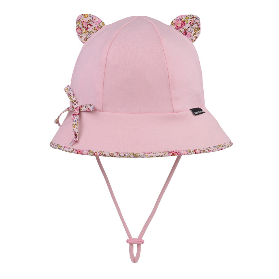 Bedhead | Paisley Trimmed Kitty Toddler Bucket Hat - Blush