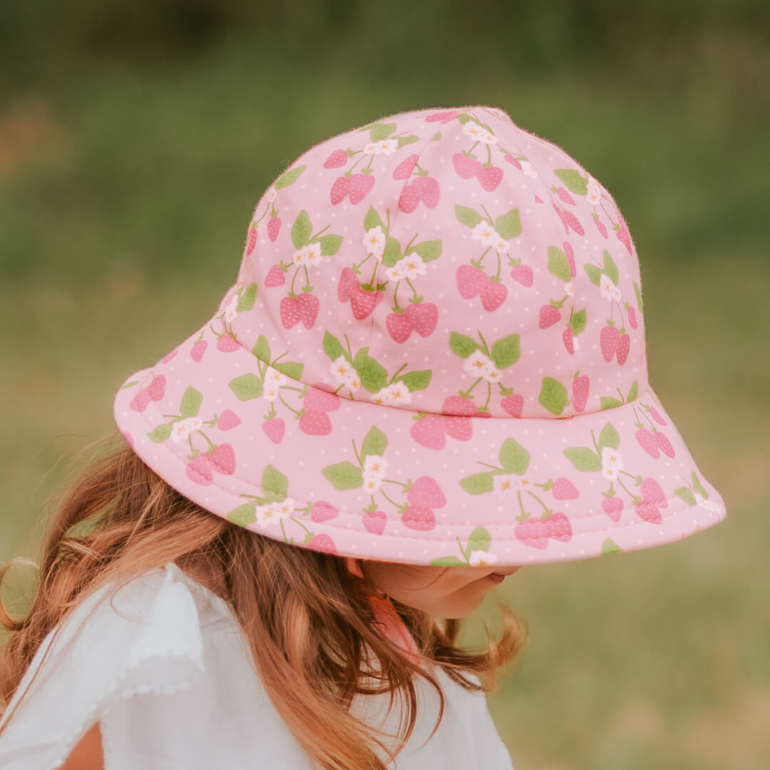 Bedhead | Kids Ponytail Bucket Sun Hat - Strawberry
